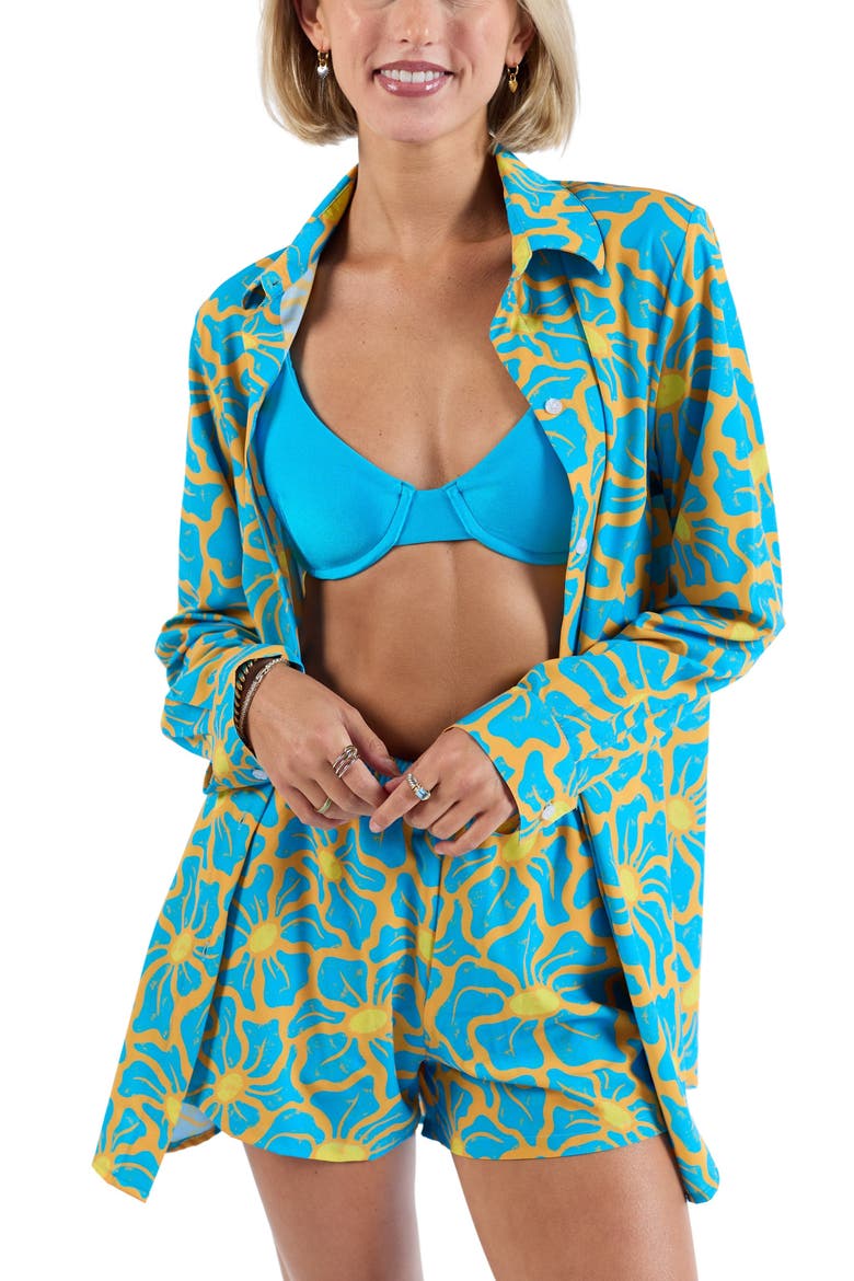 The 1979 - Women's Long Sleeve Resort Shirt, Alternate, color, Teal