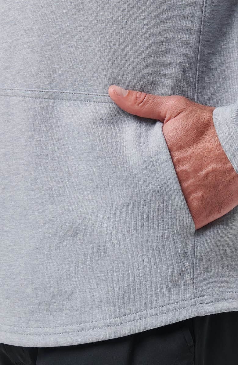 TravisMathew Upgraded Tech Hoodie, Alternate, color, Heather Grey