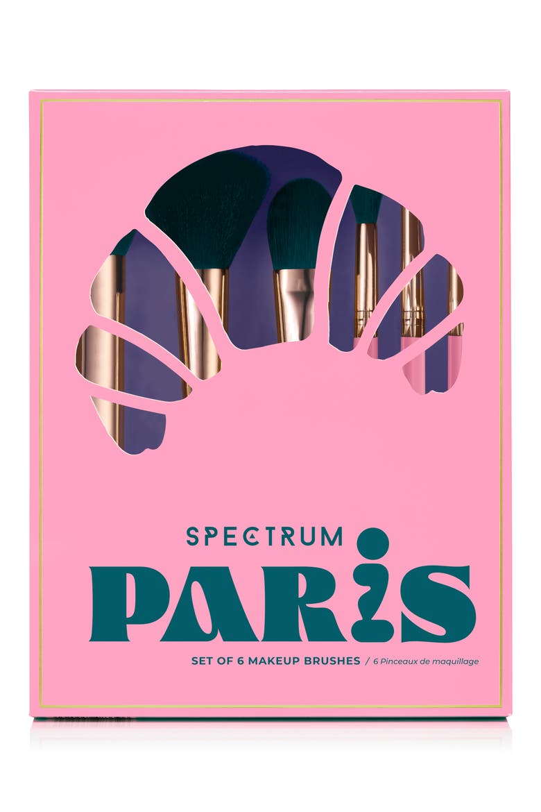 Paris Travel Book 6-Piece Makeup Brush Set, Alternate, color, PARIS