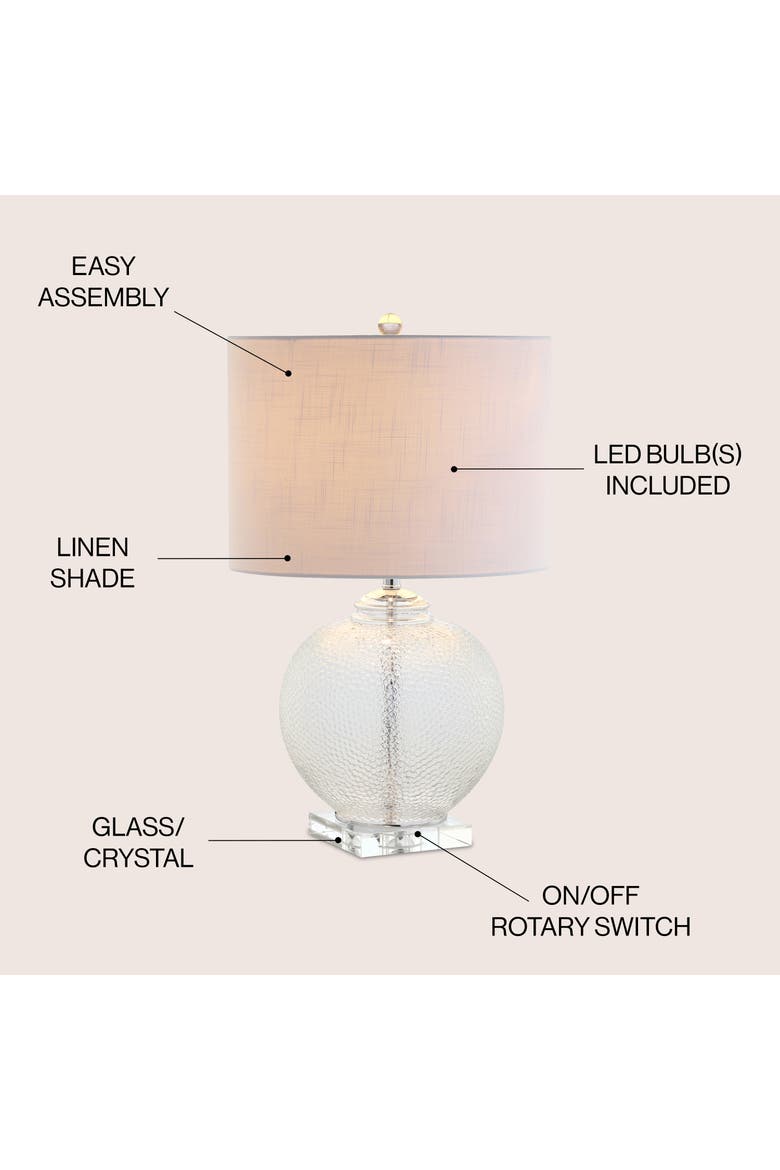 Avery Glass / Crystal LED Table Lamp, Alternate, color, Clear