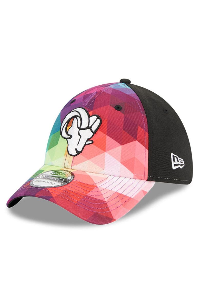 Men's New Era  Pink Los Angeles Rams 2023 NFL Crucial Catch 39THIRTY Flex Hat, Main, color, Pink