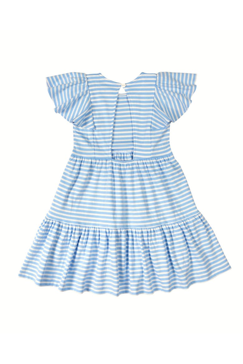 Stripe Knit Dress With Heart Cherries, Alternate, color, Blue/White