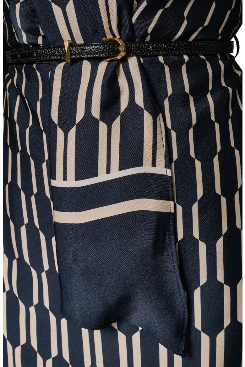 Long Sleeve Geometric Print Dress, Alternate, color, NIGHT SKY/ CAFE