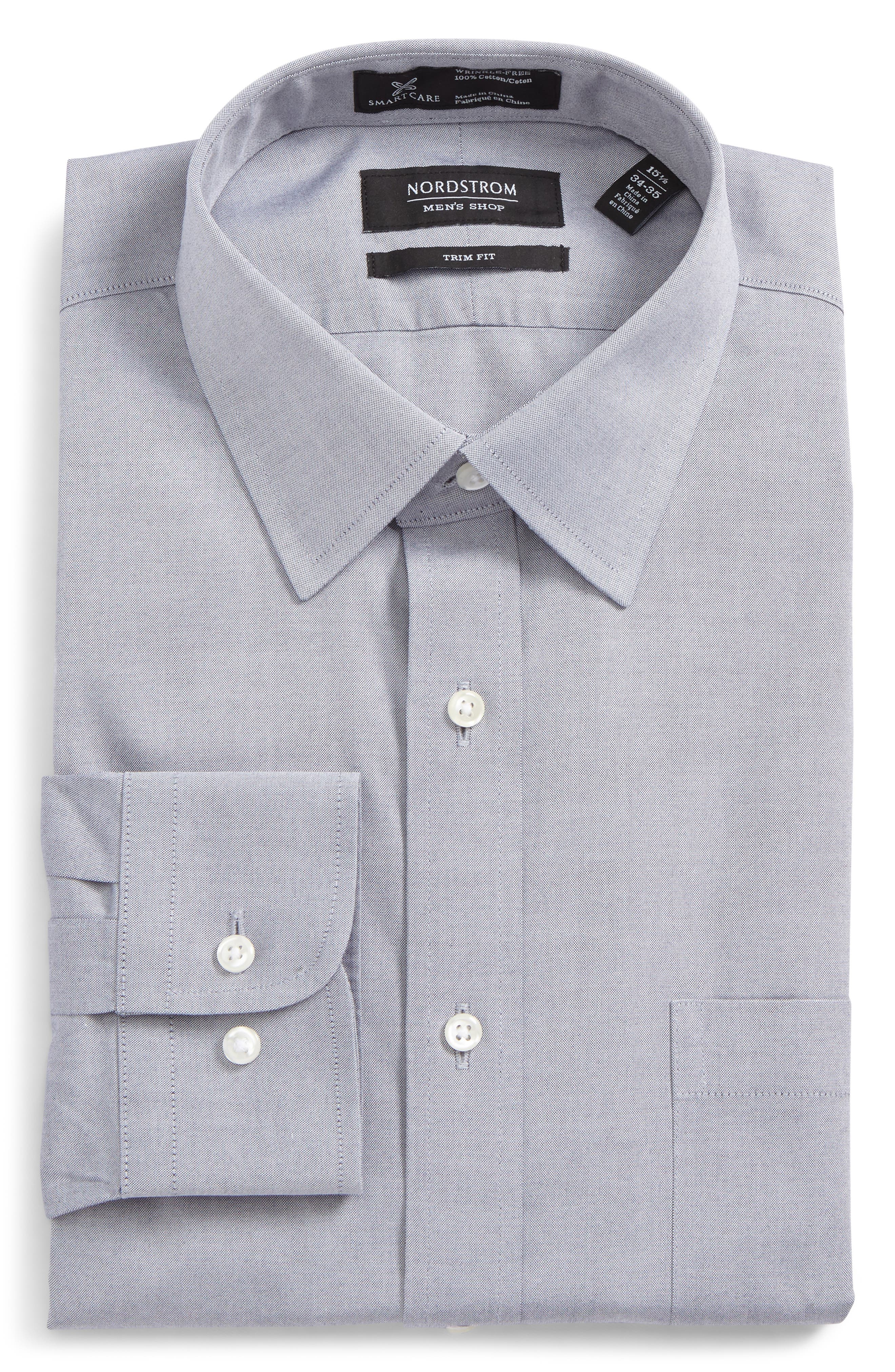 Nordstrom Smartcare™ Trim Fit Solid Dress Shirt (Men) | Nordstromrack