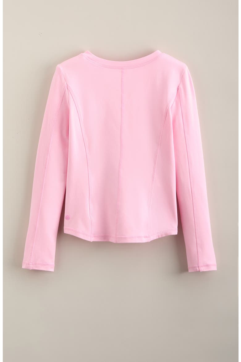 Kids' Line Up Performance Long Sleeve T-Shirt, Alternate, color, PINK SERENE
