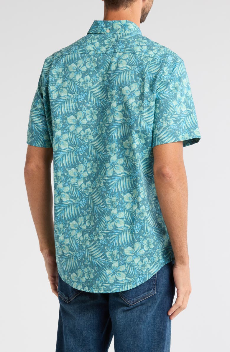 Reyn Spooner Hau Hele Tailored Fit Short Sleeve Shirt, Alternate, color, Balsam