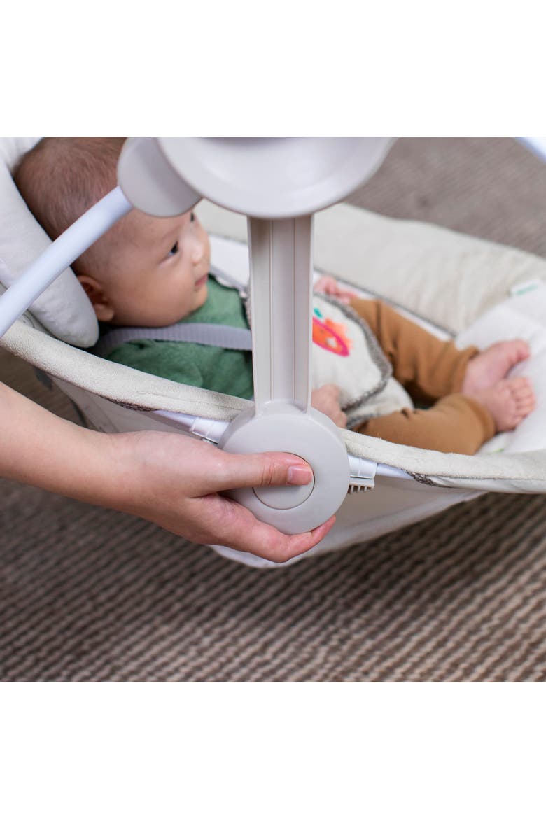 Soothe 'n Delight Portable Baby Swing with Music, Alternate, color, Khaki