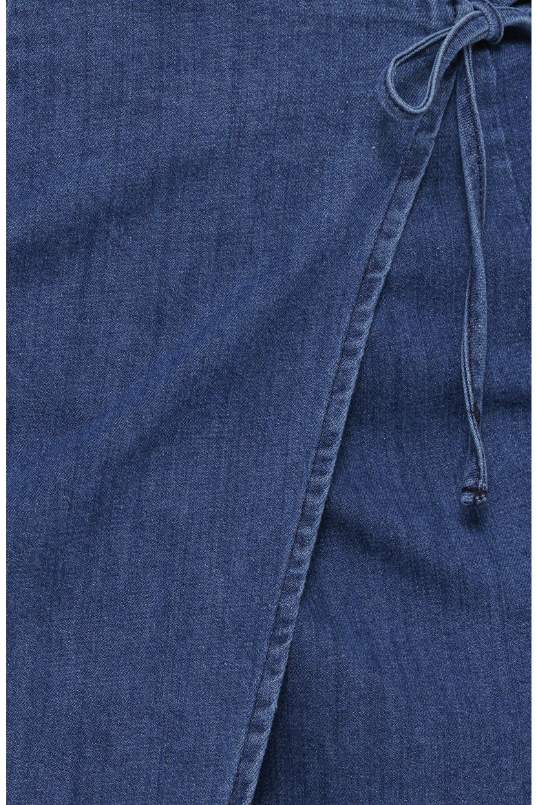 Siena Denim Wrap Skirt, Alternate, color, DENIM WASH