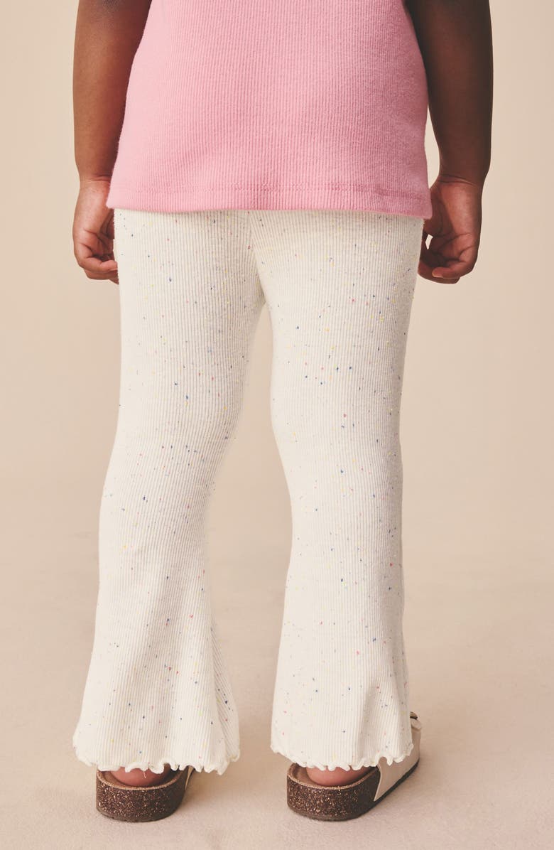 NEXT Kids' Rib Flare Leggings, Alternate, color, Neutral