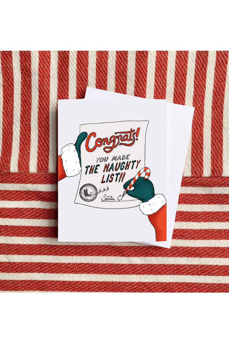Holiday Winter Card Pack (3ct) The Naughty List, Alternate, color, Multi-Pack