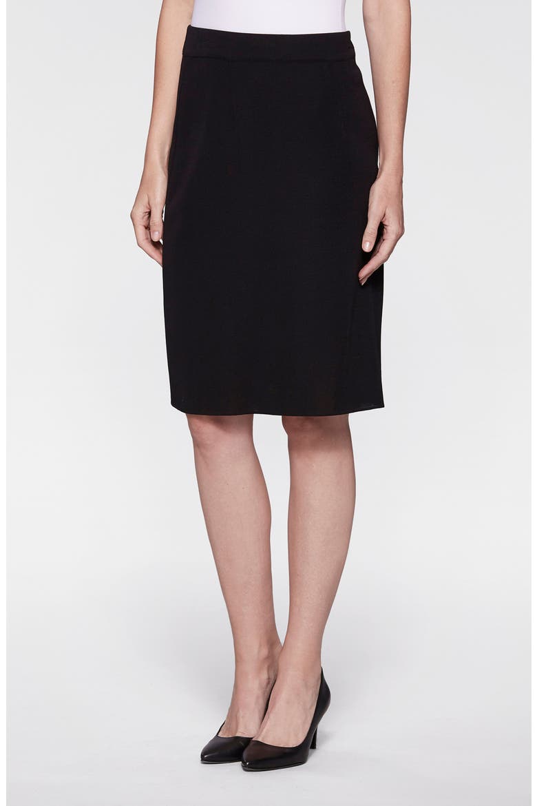 Straight Knit Skirt, Main, color, BLACK