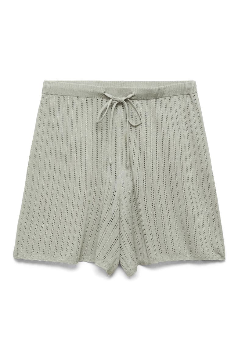 Pointelle Pajama Shorts, Main, color, AQUA GREEN