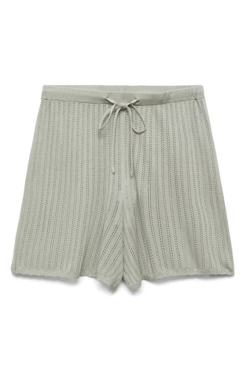 Pointelle Pajama Shorts