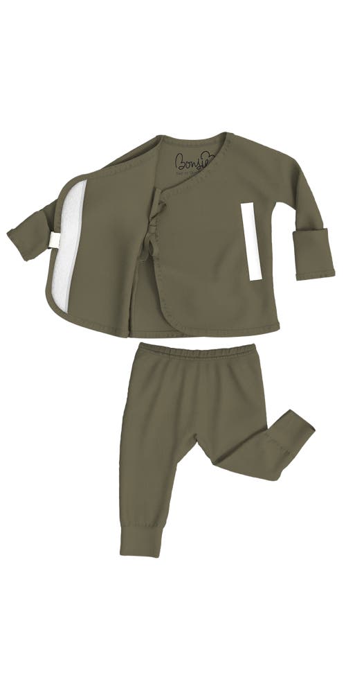 Shop Bonsie Baby Skin To Skin Girl Or Boy, Two Piece In Oliveyou