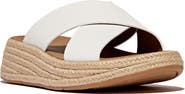 FitFlop F-Mode Espadrille Platform Slide Sandal