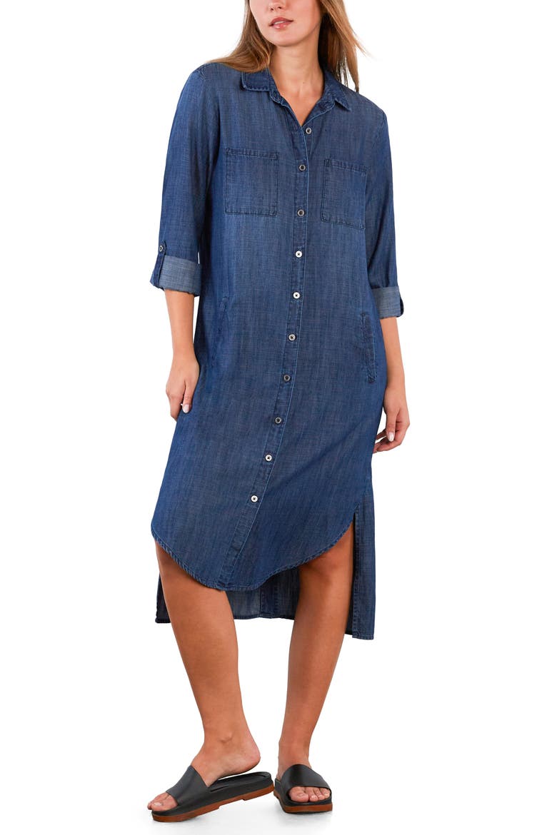 Chill Out Shirtdress, Alternate, color, NAPA BLUE