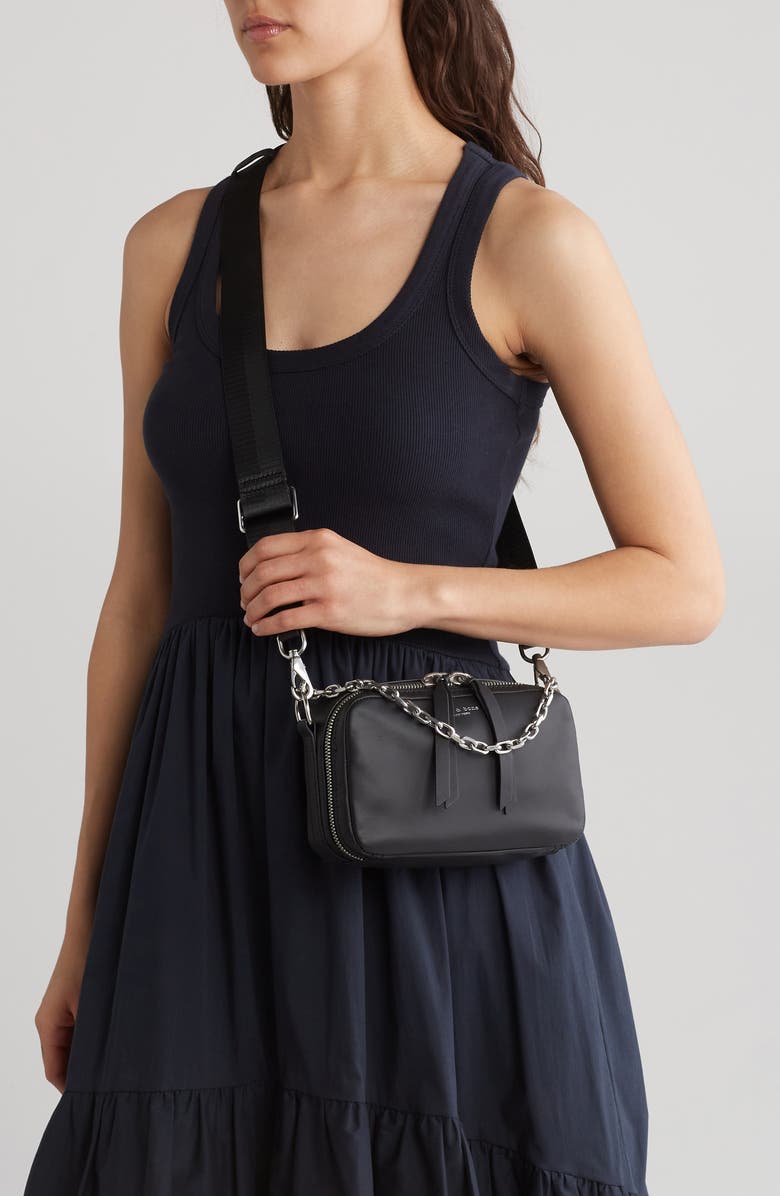 rag & bone Cami Leather Camera Bag, Alternate, color,