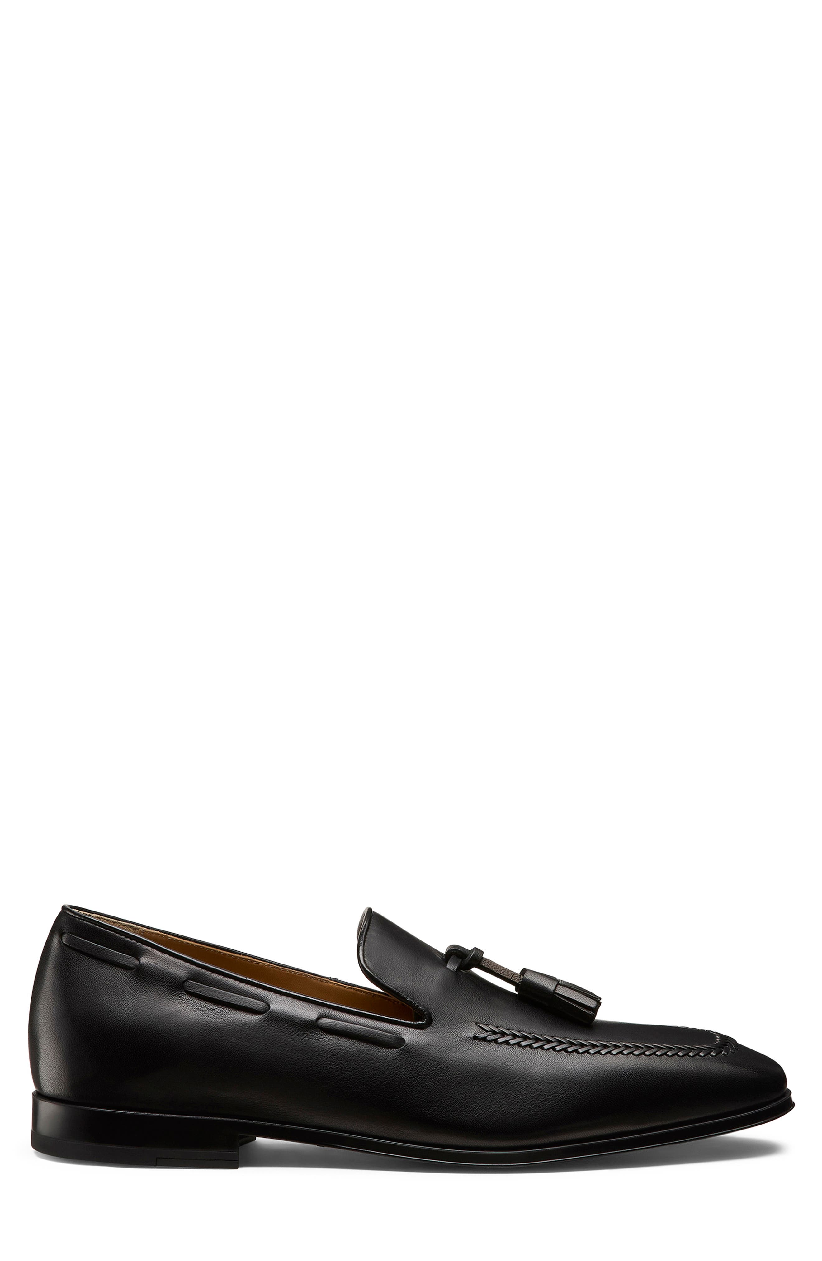 Stuart Weitzman Damon Loafer, Alternate, color, Black