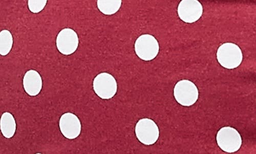 Bdg Urban Outfitters Dot Lace Trim Knit Camisole In Burgundy