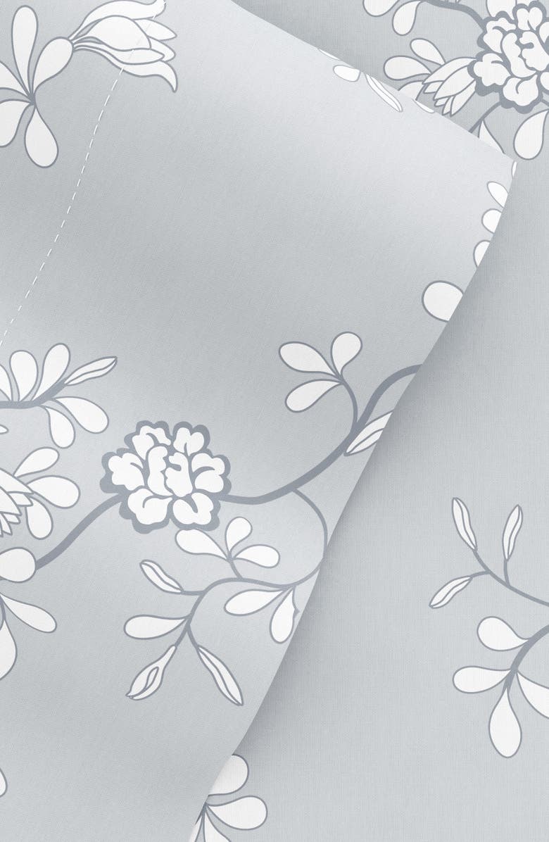 HOMESPUN HOME SPUN Premium Ultra Soft Trellis Vine Pattern 4-Piece Bed Sheets Set, Alternate, color, Light Gray