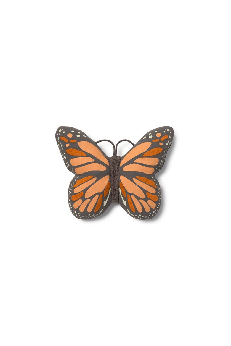 Cushion Butterfly, Main, color, Dark Grey, Natural, Terracotta