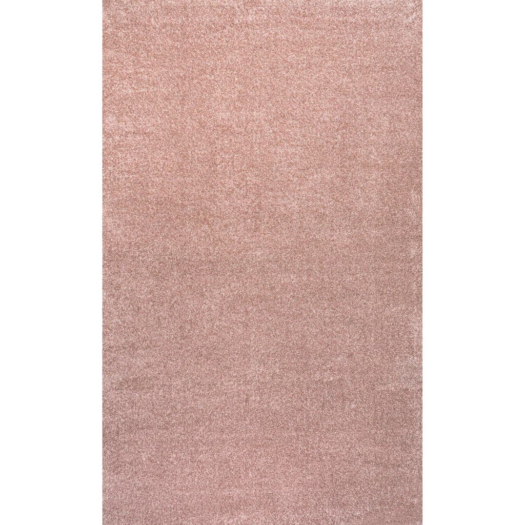 Jonathan Y Haze Solid Low-pile Area Rug In Pink