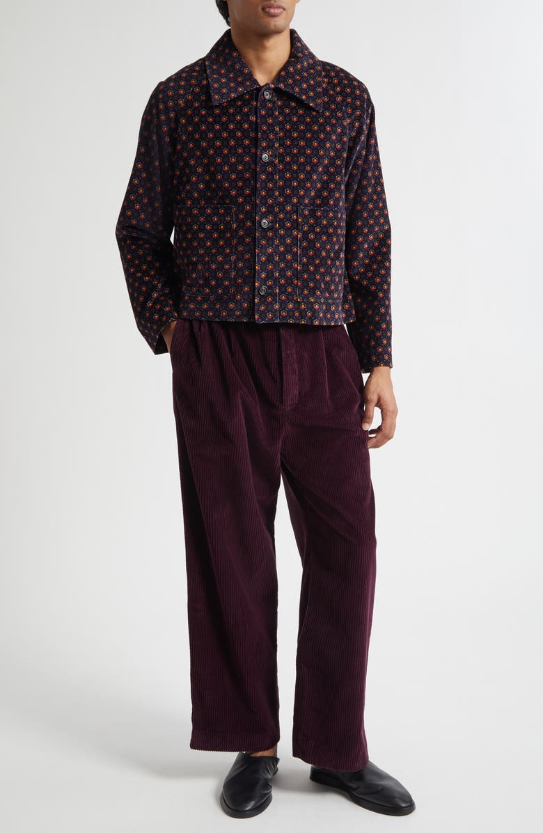 Bode McNab Corduroy Pants, Alternate, color, Dark Purple