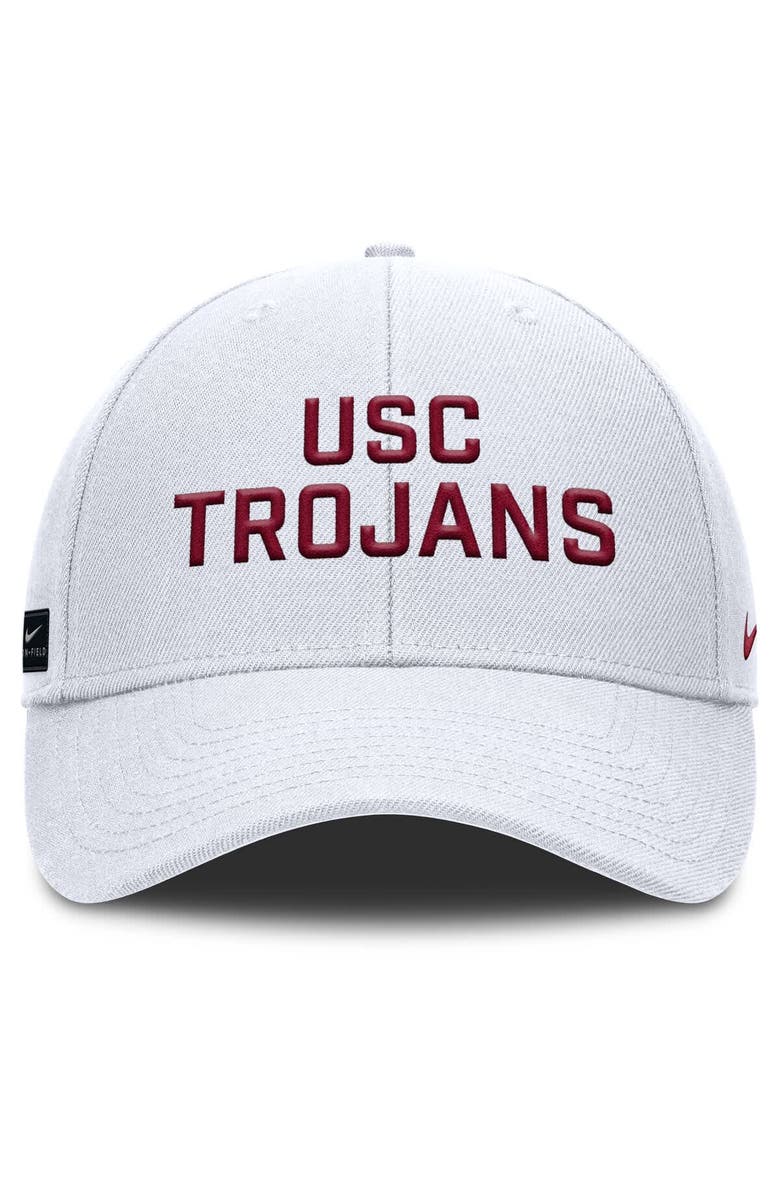 Nike Men's Nike  White USC Trojans Rise Practice Adjustable Hat, Alternate, color, White