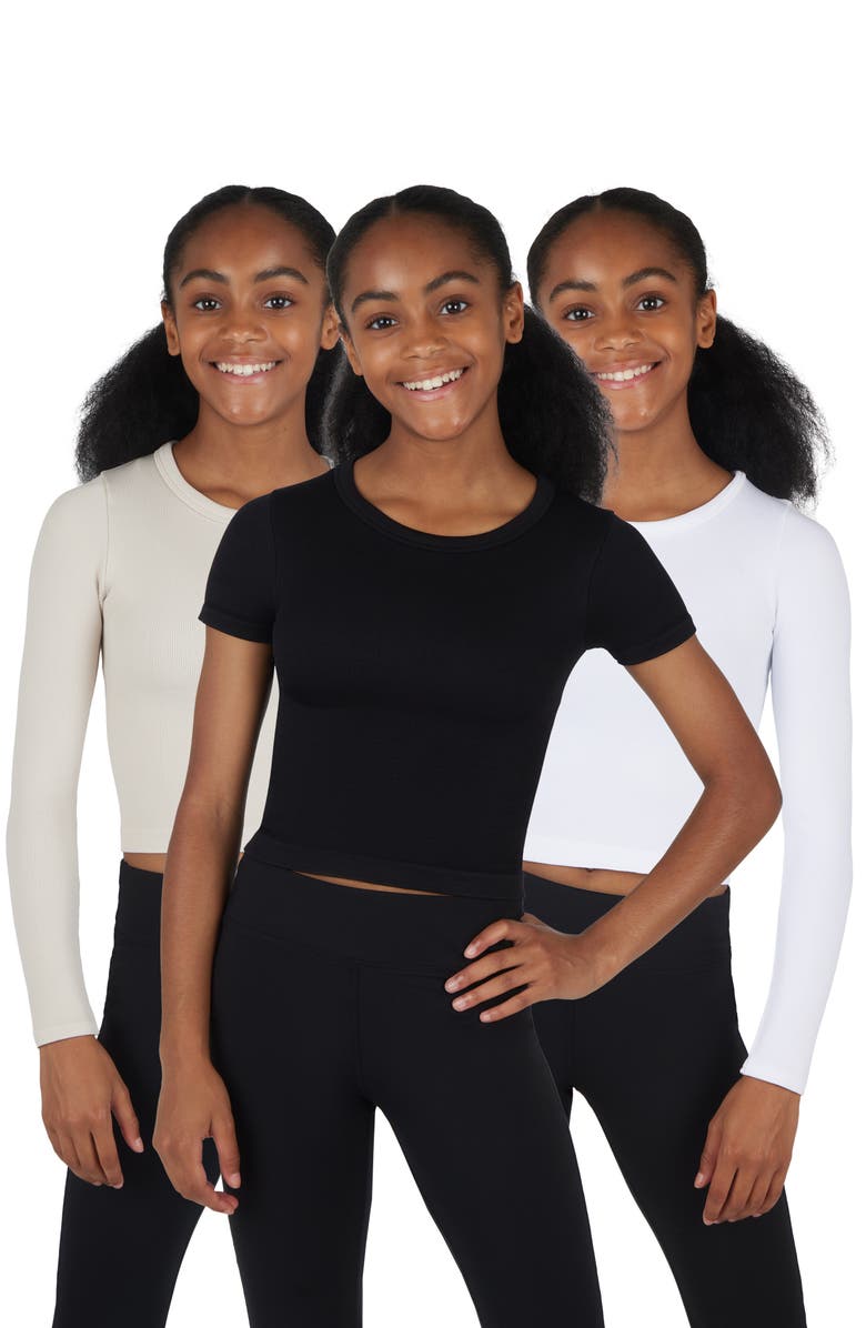 Kids' Leighton Rib Seamless 3-Pack Assorted Tops