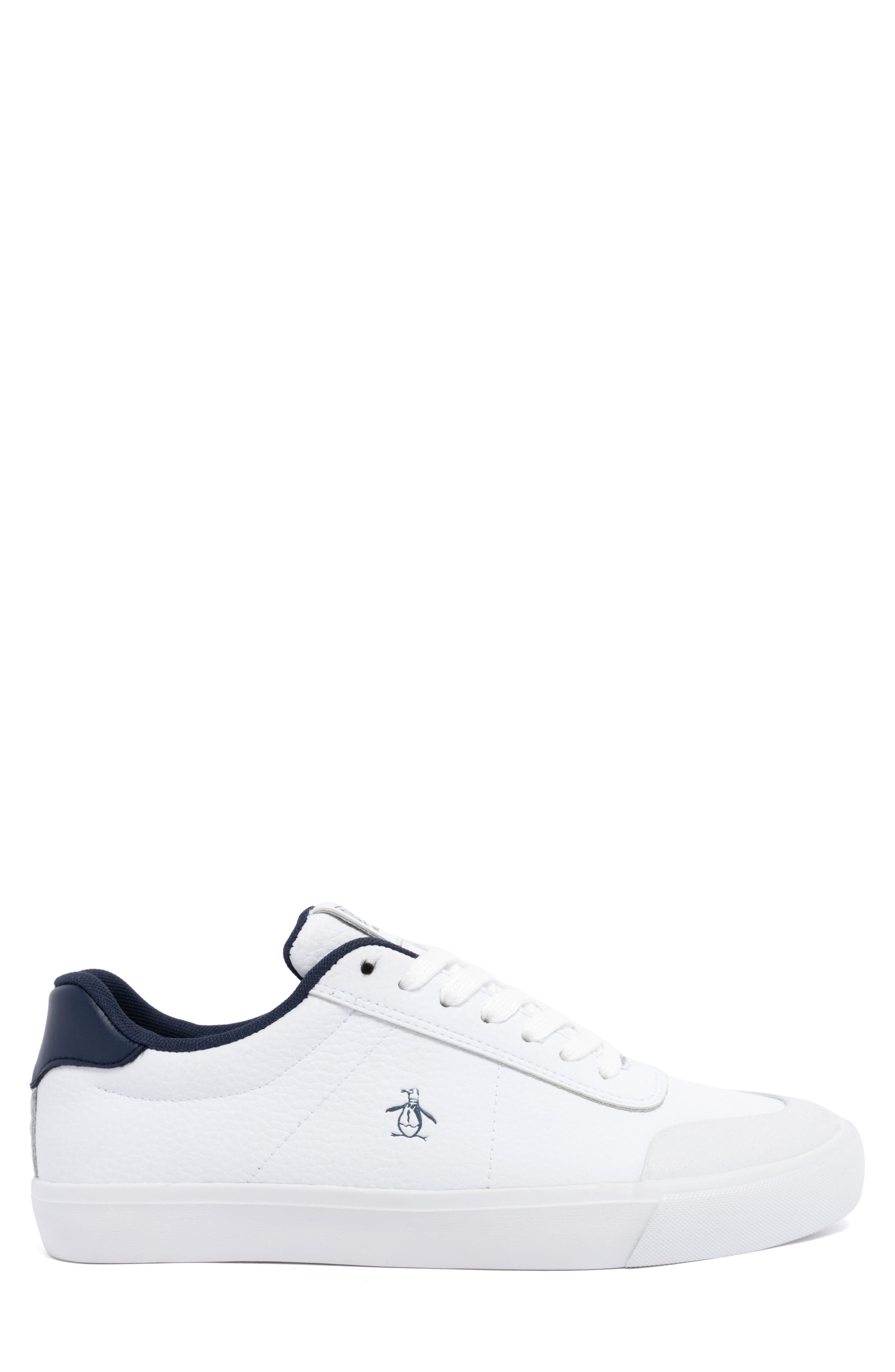 Original Penguin <p>Sylas Court Sneaker (Men)</p>, Alternate, color, White/ Navy