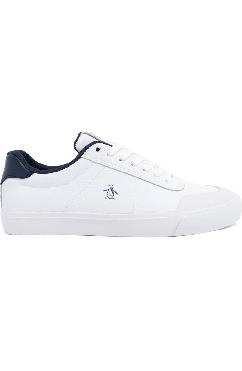 Original Penguin <p>Sylas Court Sneaker (Men)</p>, Alternate, color, White/ Navy