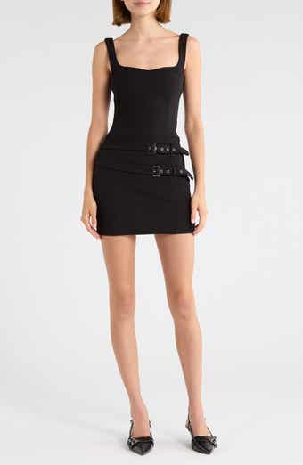 Jackelyn Bonded Buckle Minidress