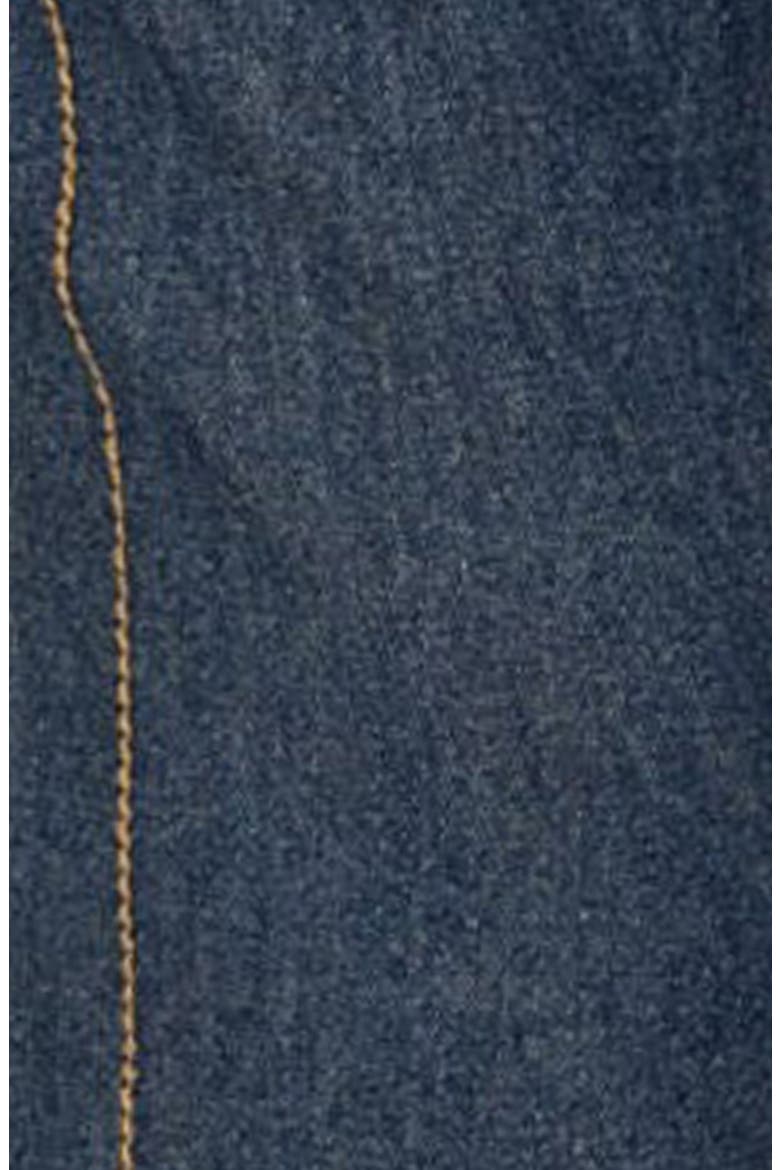 Funky Stitch Belted Low Rise Wide Leg Jeans, Alternate, color, DARK-BLUE-WASHED