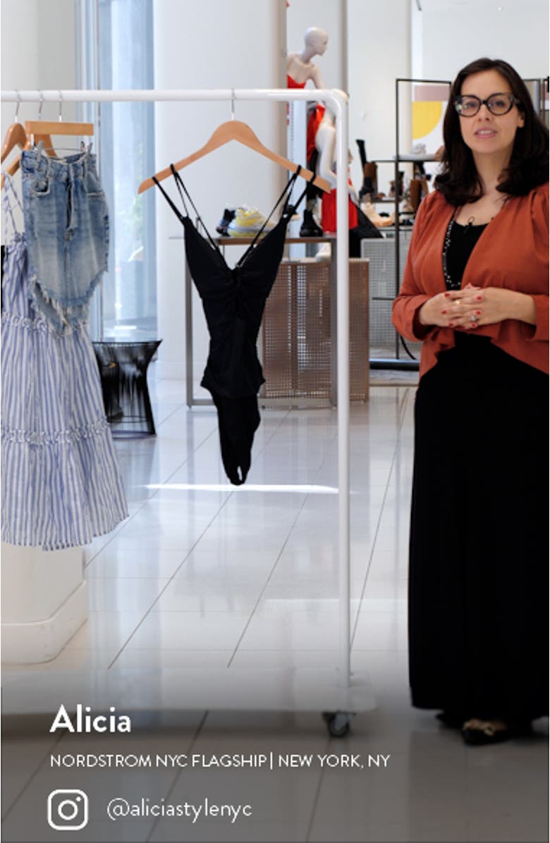 Lace-Up Underwire One-Piece Swimsuit, sales video thumbnail