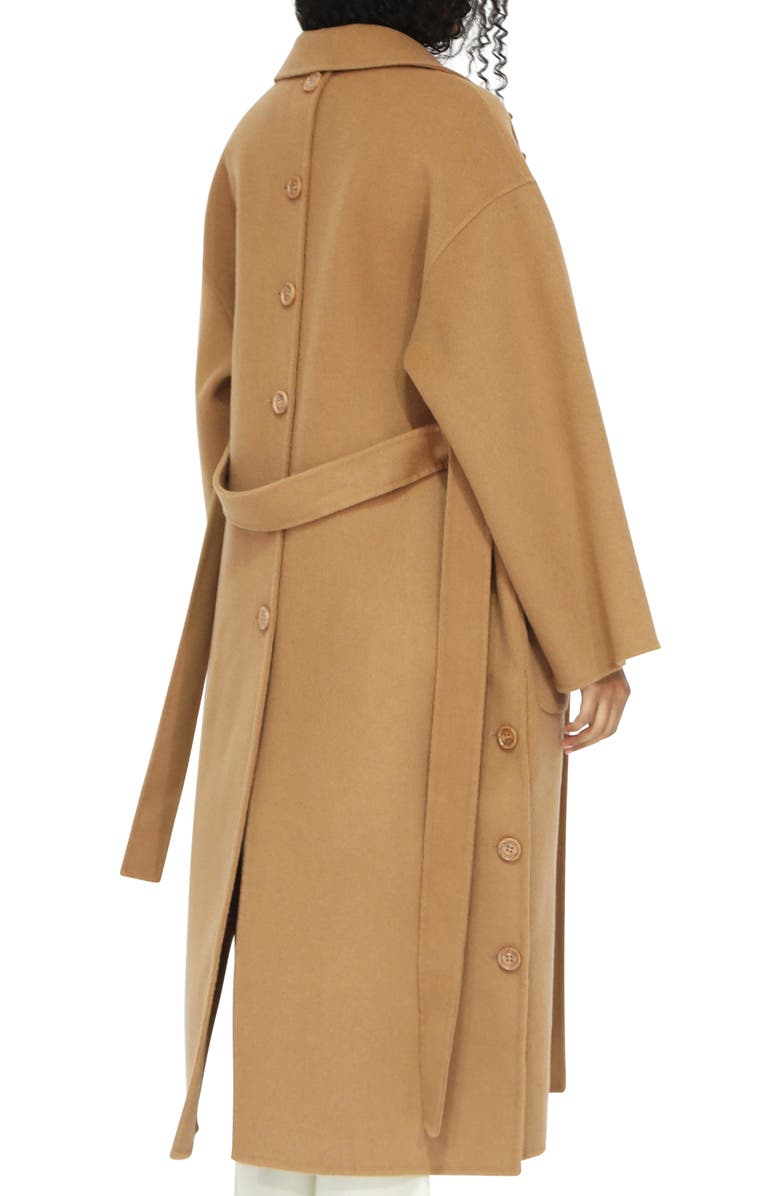 Belle & Bloom Wide Awake Split Hem Wool Blend Coat, Alternate, color,