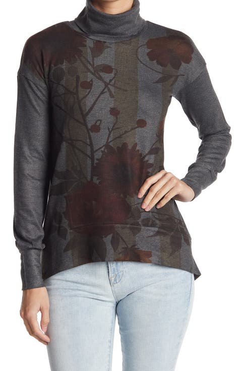 Turtleneck Cutout Sweater