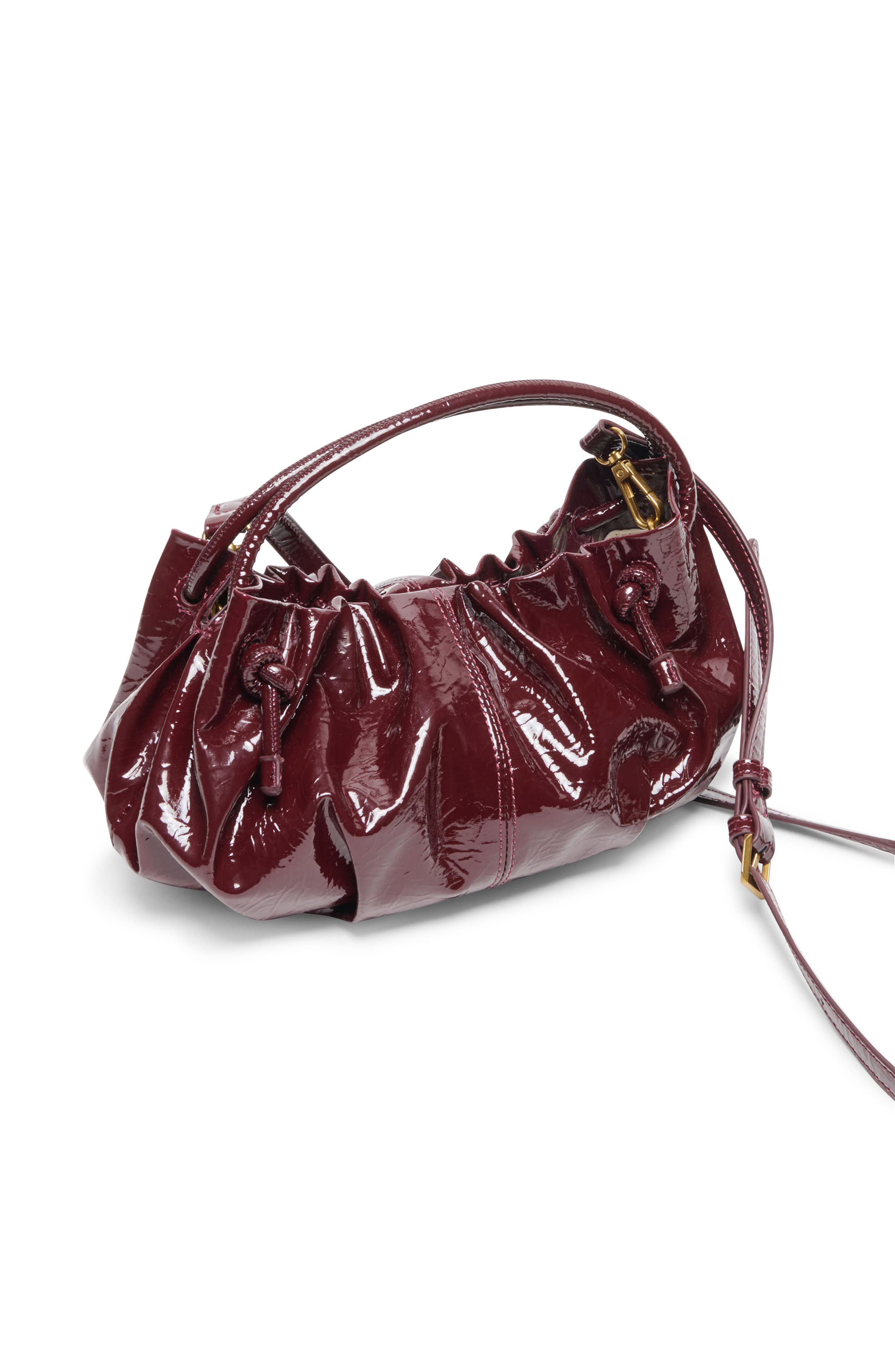 Cocoa Faux Leather Crossbody Bag, Alternate, color, OXBLOOD