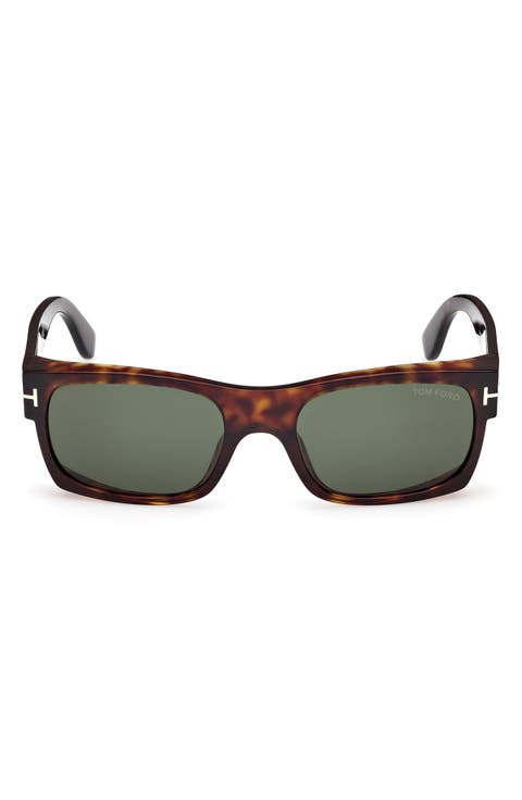 Juan 56mm Rectangular Sunglasses