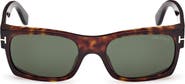 TOM FORD Juan 56mm Rectangular Sunglasses