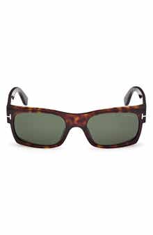 TOM FORD Juan 56mm Rectangular Sunglasses