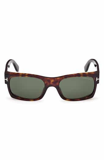 TOM FORD Juan 56mm Rectangular Sunglasses