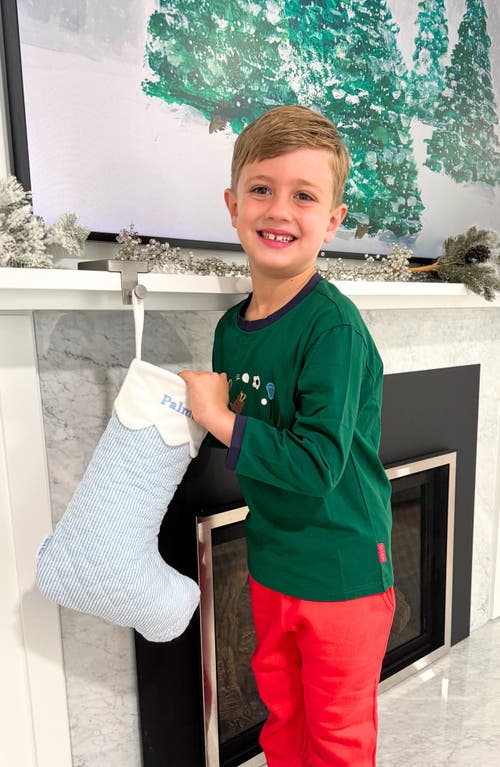 Bits & Bows Reindeer Games Long Sleeve T-shirt In Green