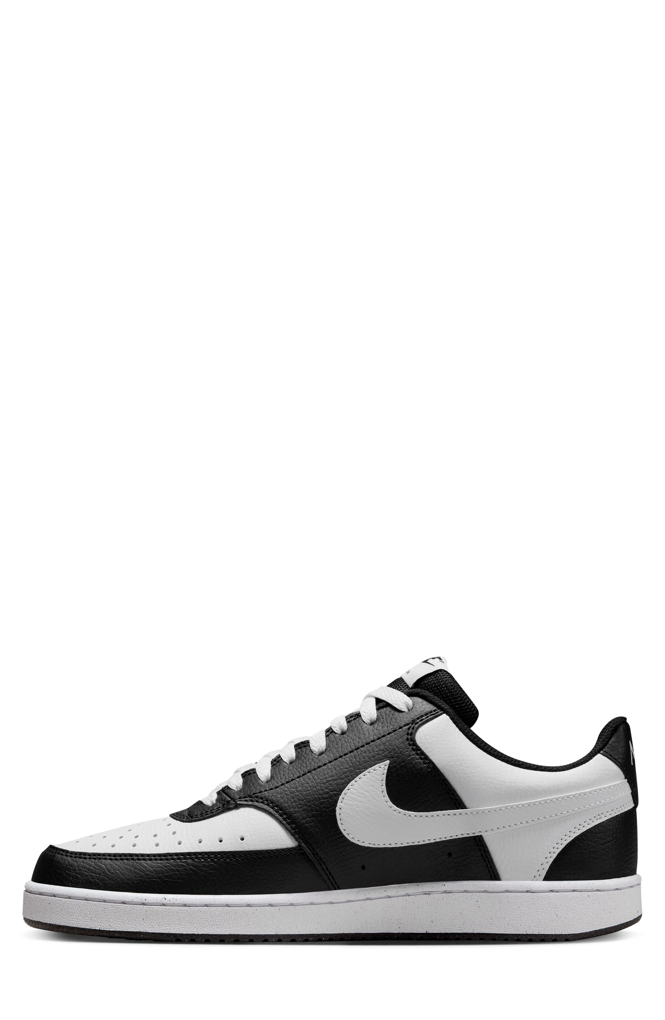 Nike Court Vision Low Sneaker, Alternate, color, 001 Black/White