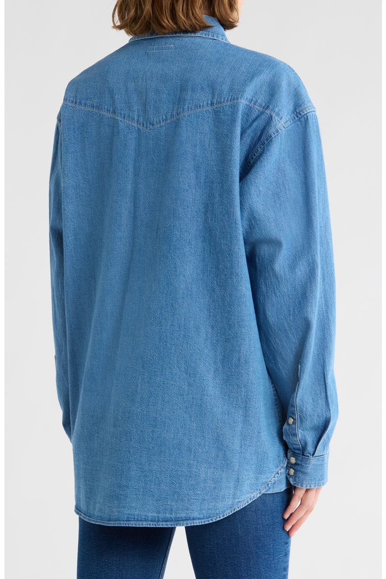 The Exes & Ohs Embroidered Denim Western Shirt, Alternate, color, PLAYING FOR KEEPS