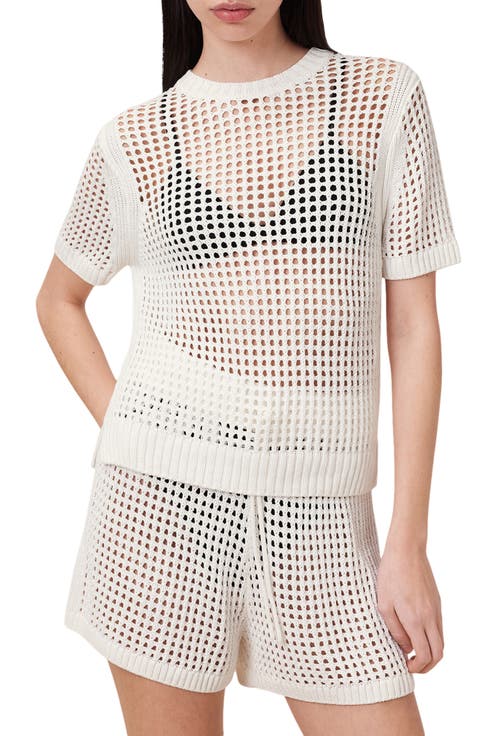 Paloma Open Stitch Short Sleeve Sweater