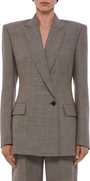 Helmut Lang Sculptural One-Button Blazer