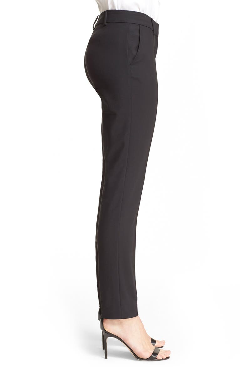 Jennifer Micro Ottoman Ankle Pants, Alternate, color, CAVIAR