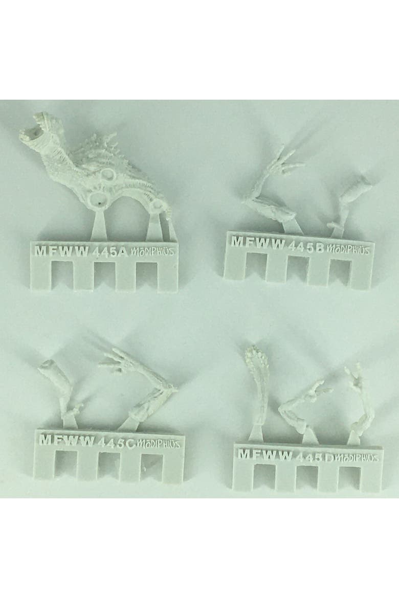 Fallout Miniatures Snallygasters, 2 Resin Figures, Unpainted, Rpg, Alternate, color, Multicolored
