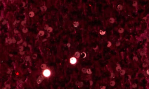 Vigoss Satin Bow Sequin Jacket In Burgundy