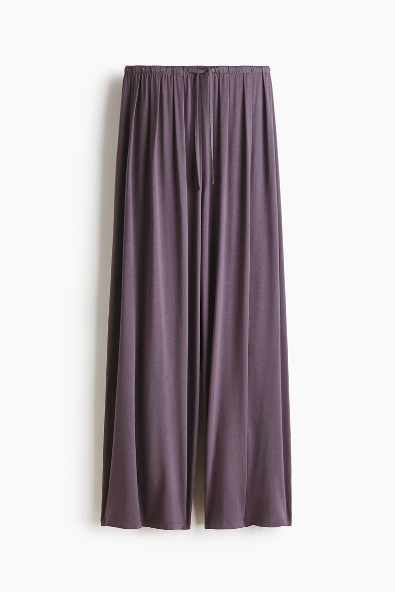 Jersey Drawstring Trousers, Alternate, color, Dusty purple